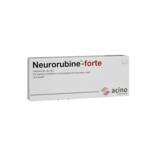 Neurorubine Forte Lactab 20 Tabletten mit hochdosierten Vitaminen B1 B6 B12... 
