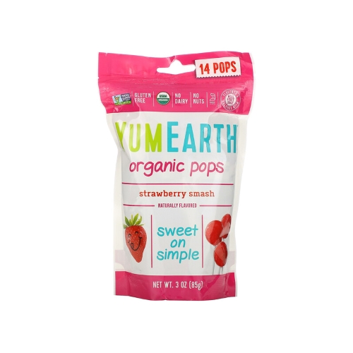 Yum Earth Organic Strawberry Pops 