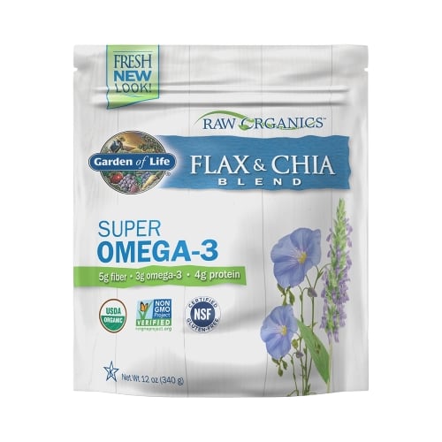 RAW Organics 100% Organic Flax & Chia Blend 