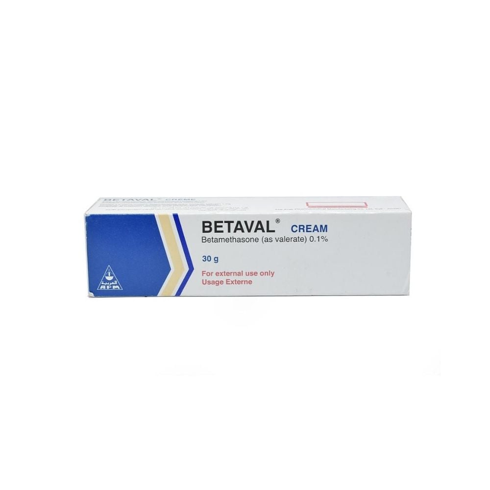 Betaval Cream 0.1% 1mg/g 