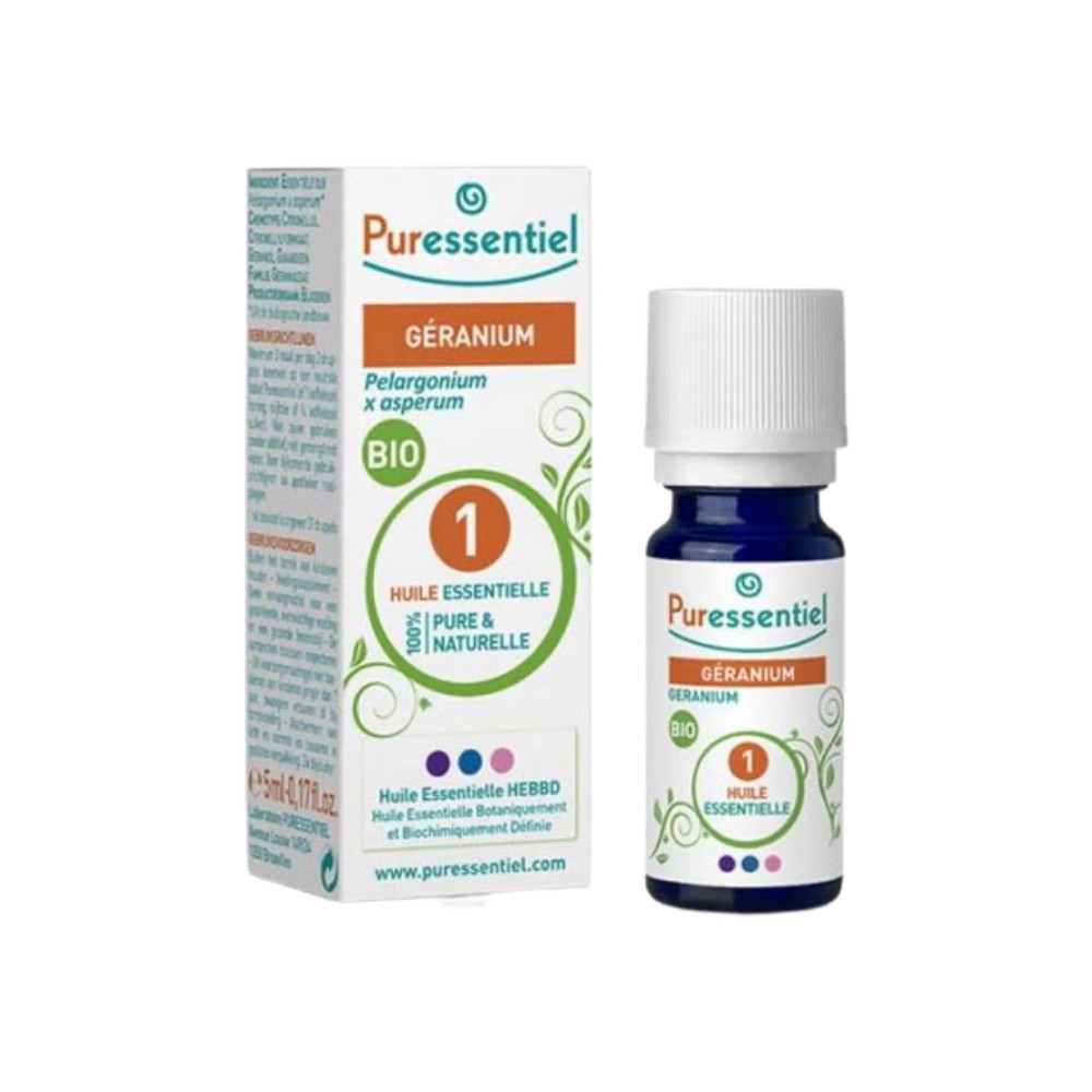 Puressentiel Organic Geranium Essential Oil 