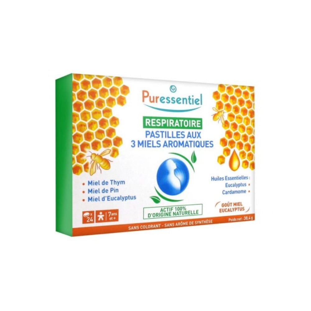 Puressentiel Respiratory Aromatic Honey Lozenges 