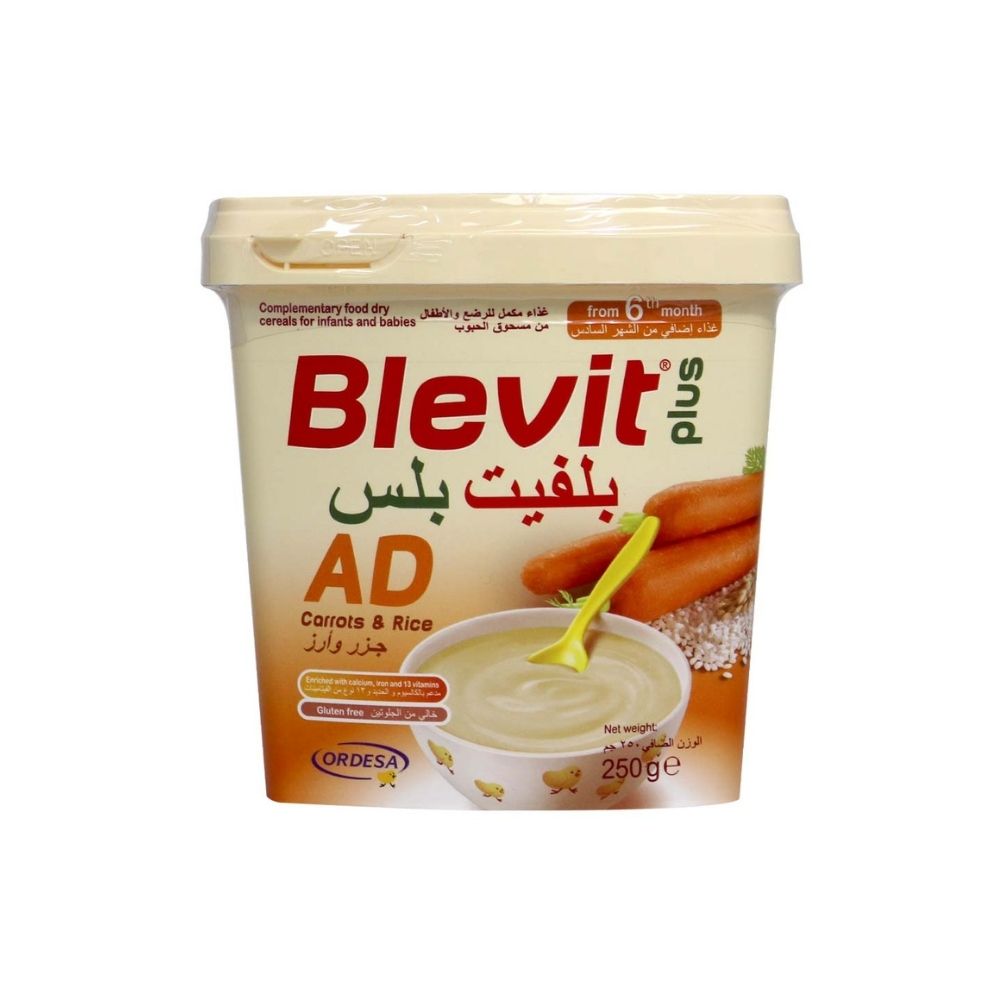 Blevit Plus AD Carrots and Rice Dry Cereals 