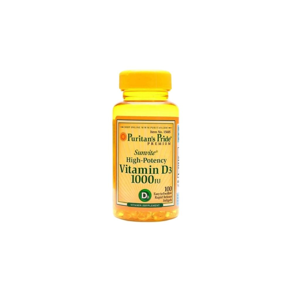 Puritan's Pride High Potency Vitamin D3 1000IU 25mcg 