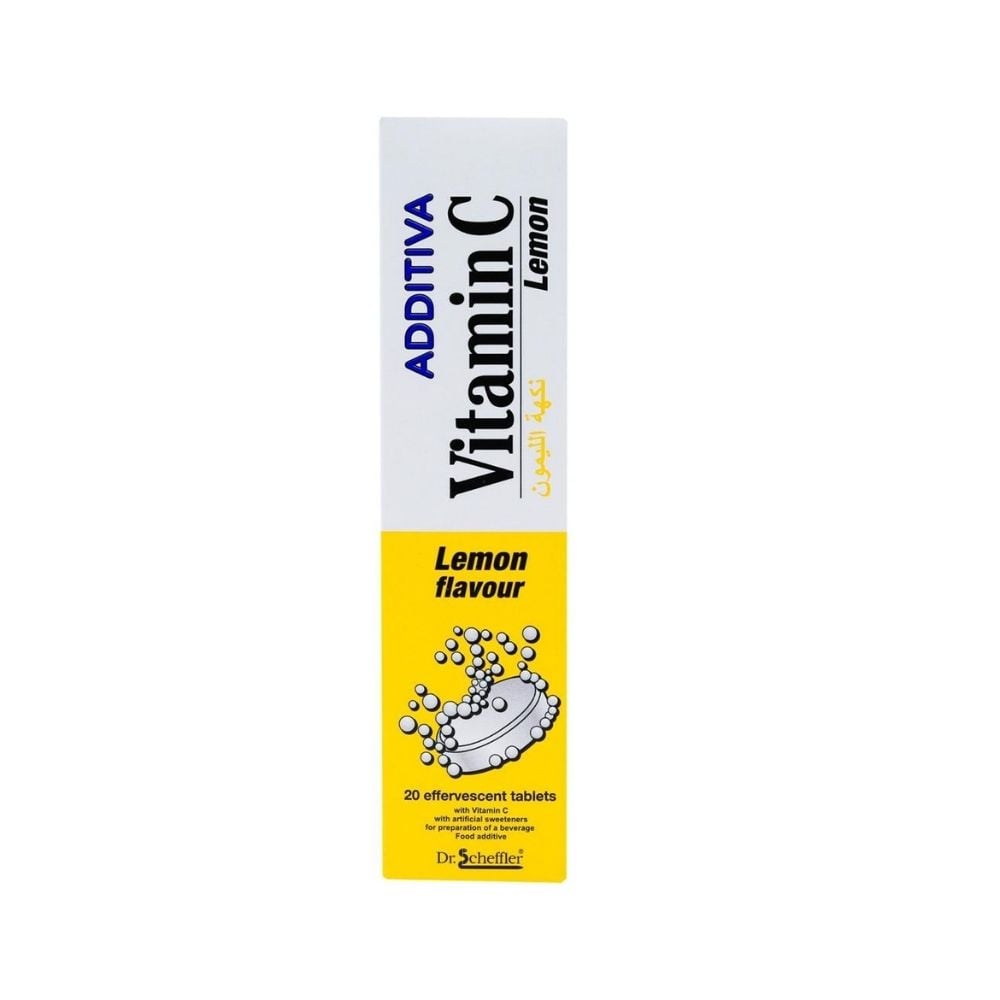 Additiva Vitamin C Effervescent 1000mg - Lemon 