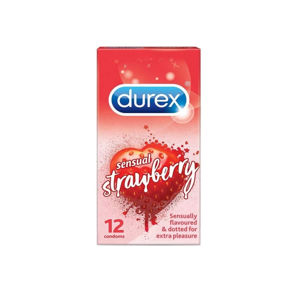 Durex Sensual Strawberry Condoms 
