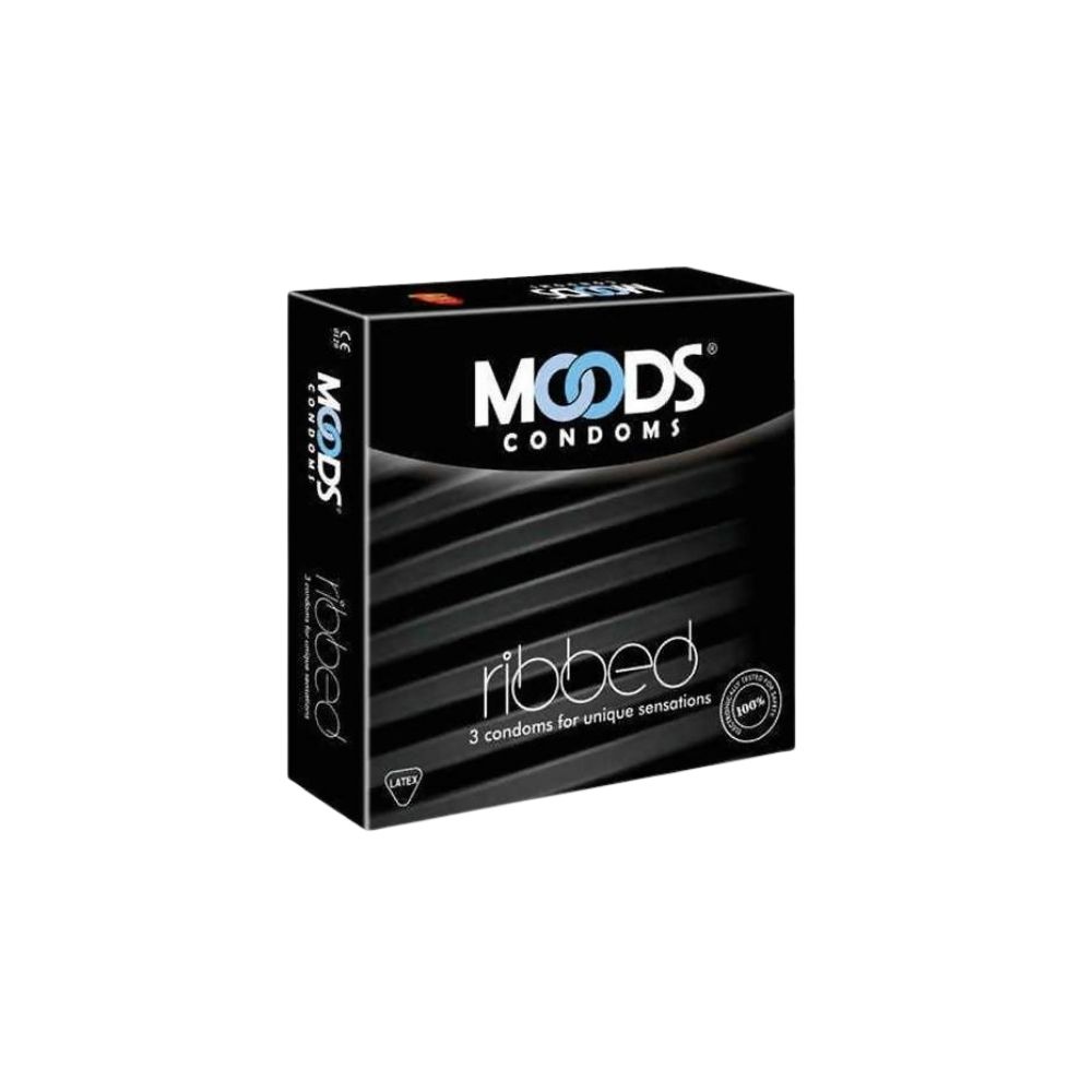 Moods Ribbed Condoms 