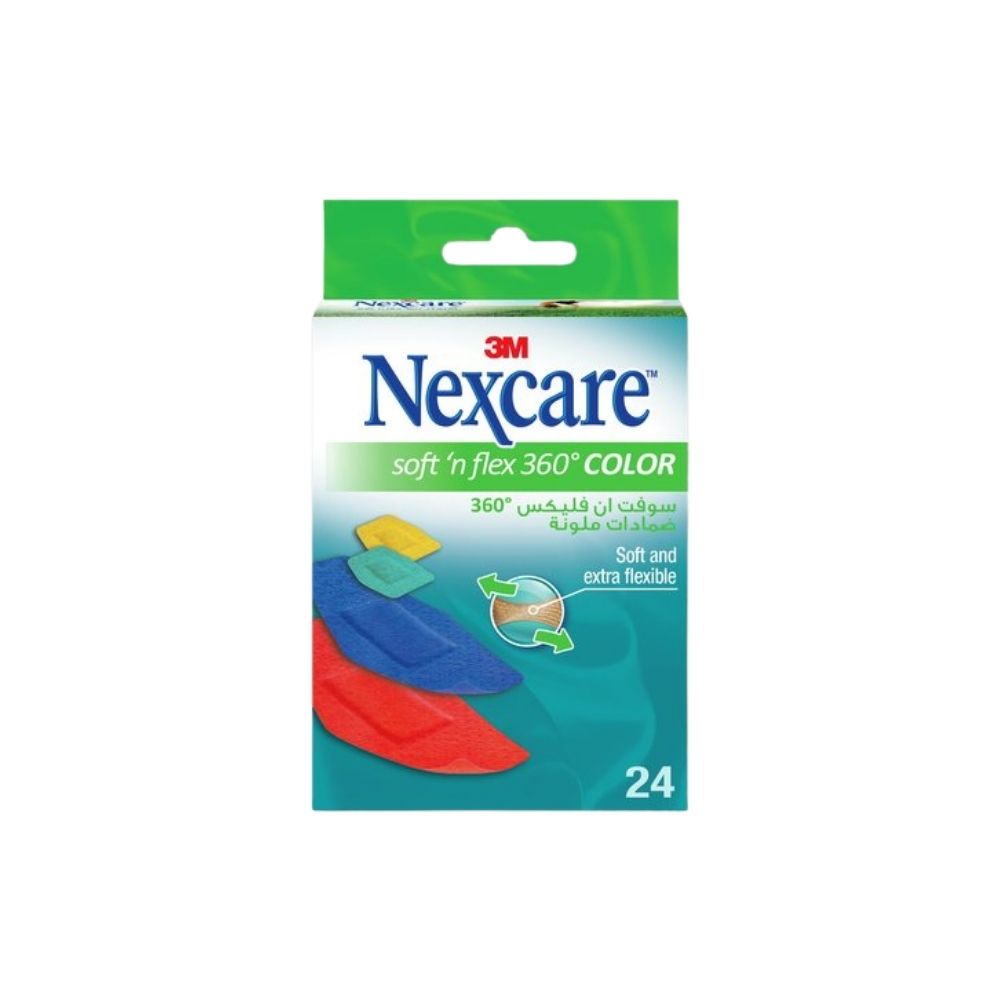 Nexcare Soft N Flex Bright Bandages 556-24DP 