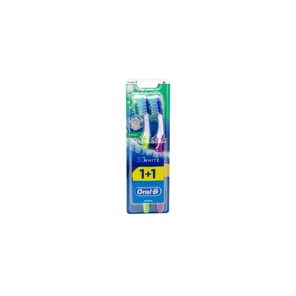 Oral-B 3D Fresh Medium 40 Toothbrush 1+1 