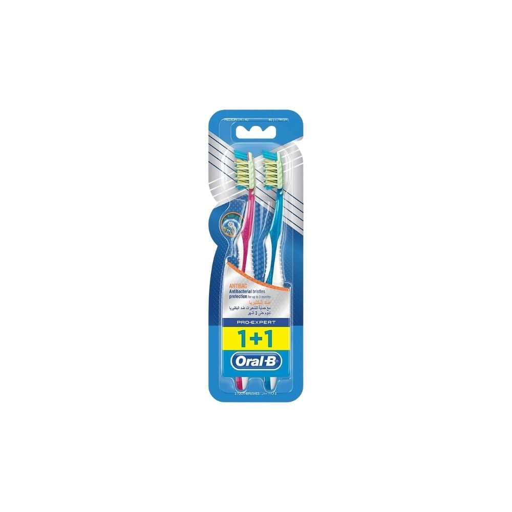 Oral-B Pro-Expert Medium 40 Toothbrush 1+1 