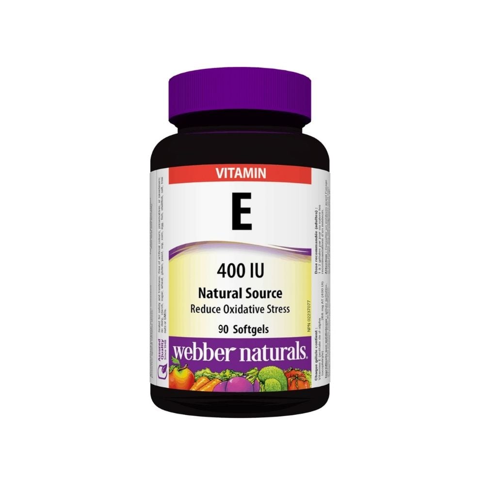 Webber Naturals Vitamin E 400 IU Natural Source 