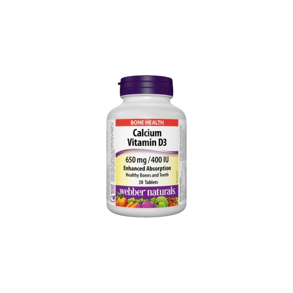 Webber Naturals Calcium Vitamin D3 650mg/400 