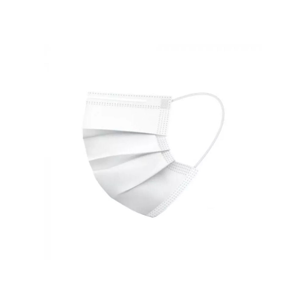 Protective 3 Ply Face Masks - White 