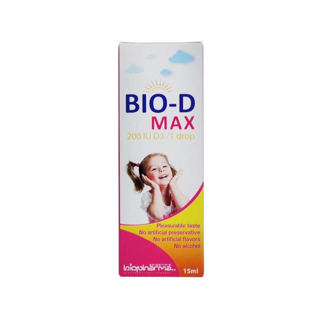 Bio-D Max Vitamin D3 200 IU/1Drop Oral Drops 