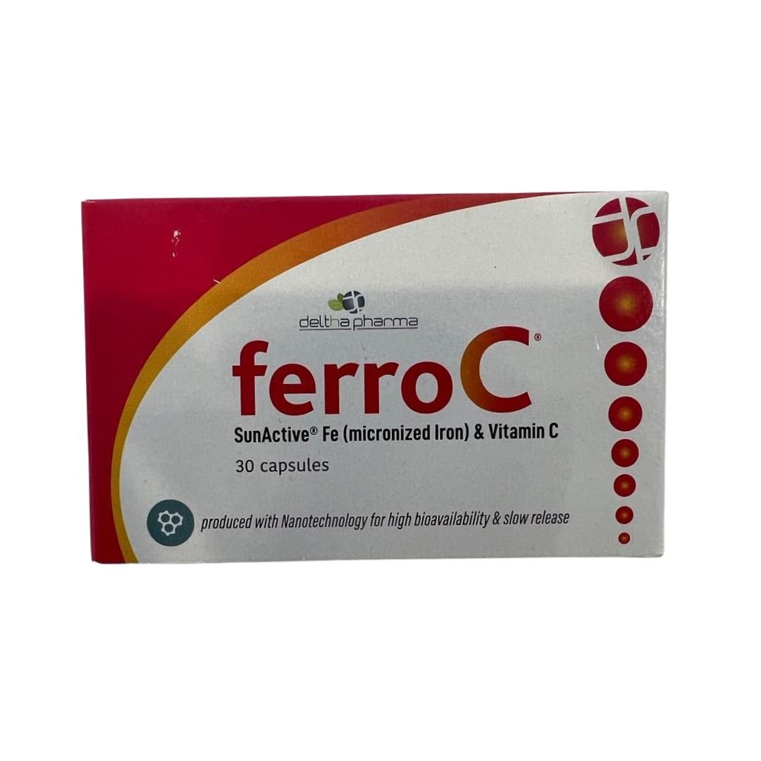 FerroC Iron & Vitamin C Capsules 