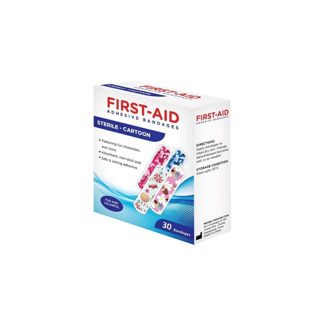 First Aid Sterile Bandages Kids 19mm x 76mm 