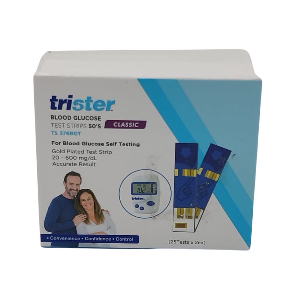 Trister Classic Blood Glucose Test Strips 