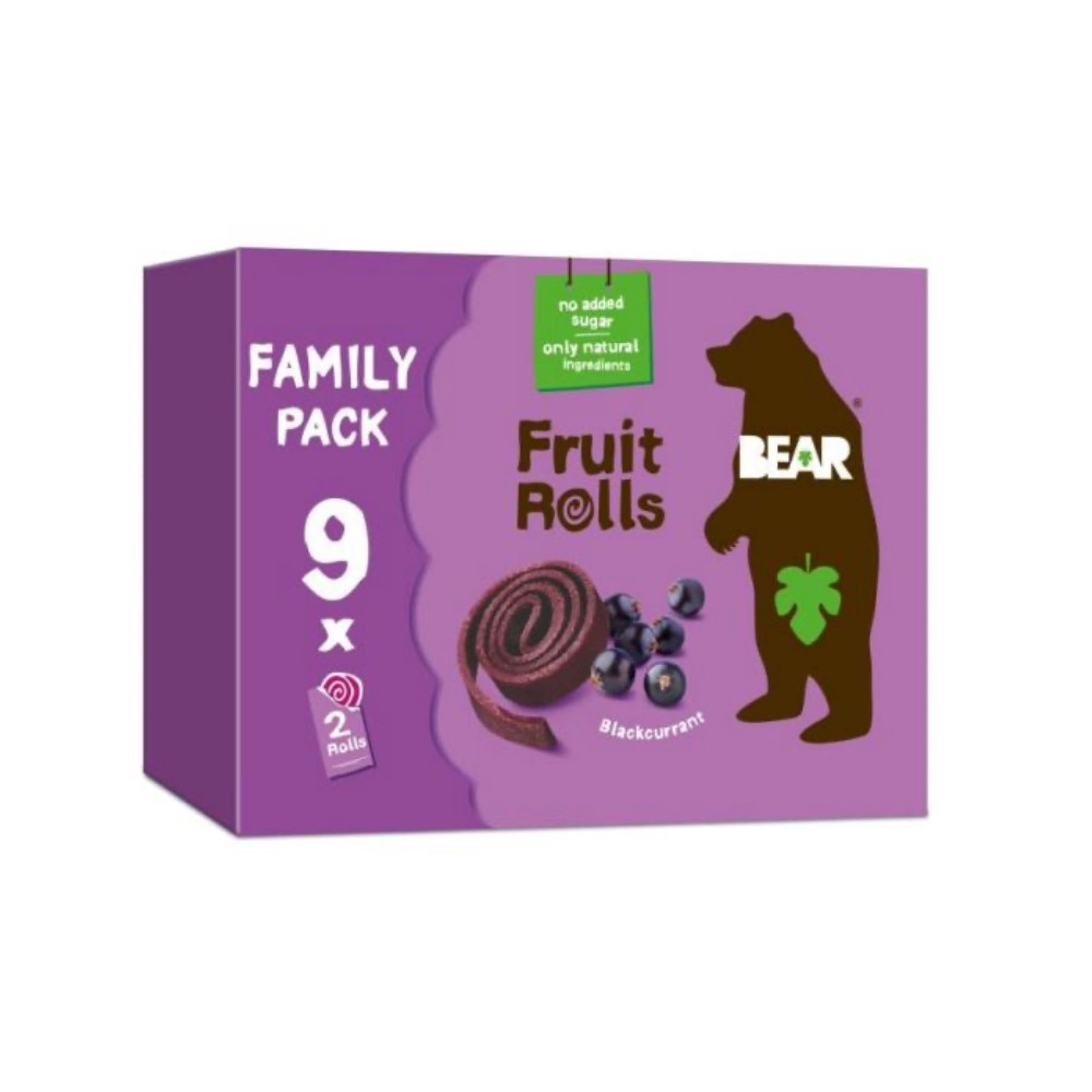 Bear Fruit Rolls Blackcurrant Family Pack 