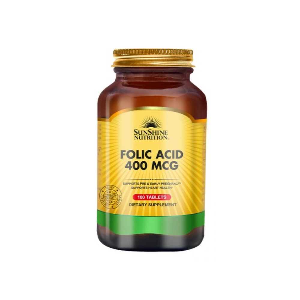 Sunshine Nutrition Folic Acid 400mcg 