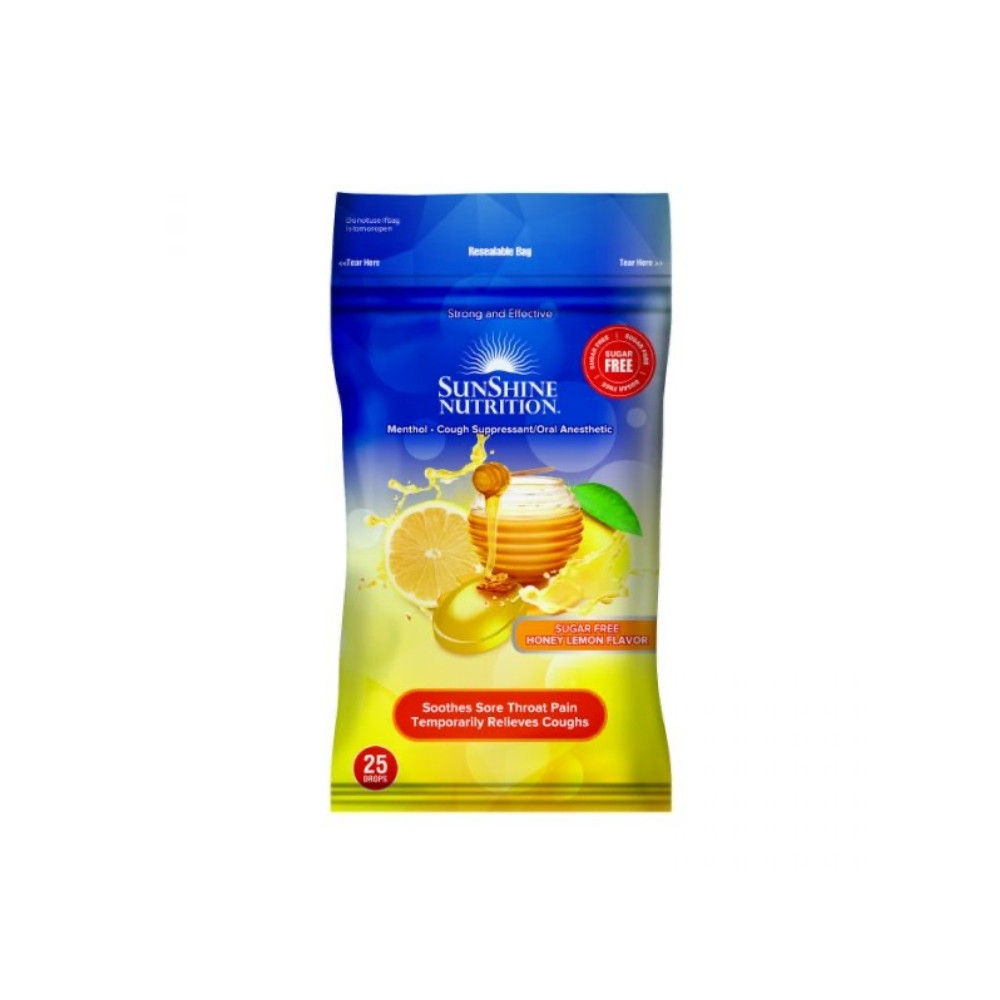 Sunshine Nutrition Sugar-free Lozenges – Honey Lemon 