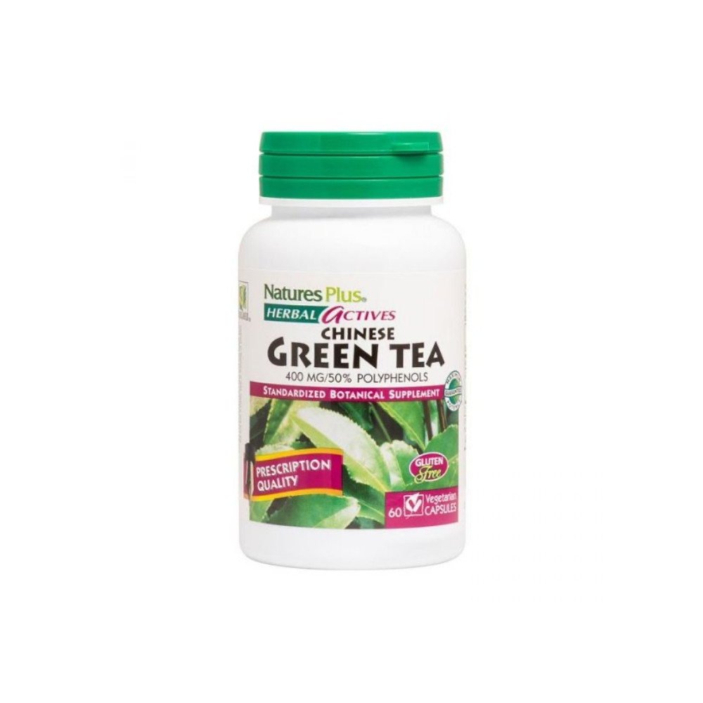Natures Plus Herbal Actives Chinese Green Tea 400mg 