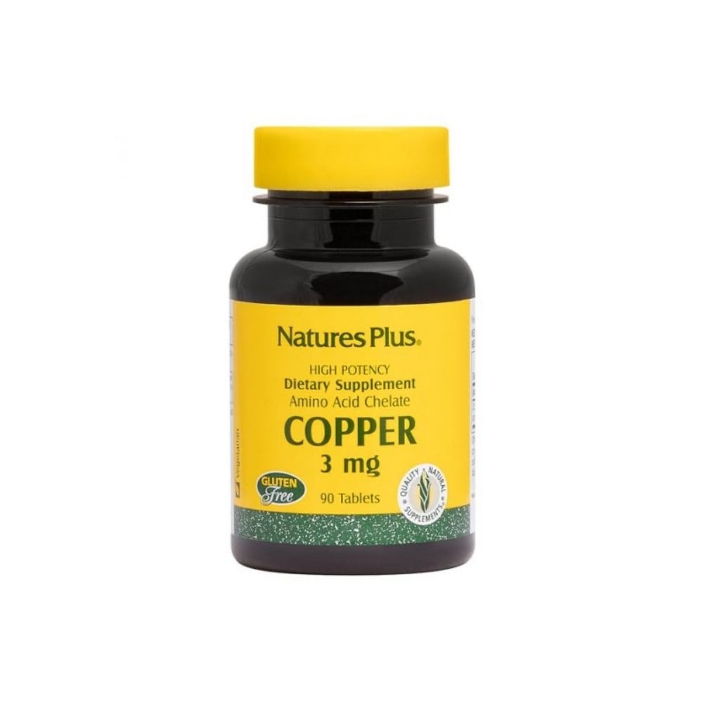 Natures Plus Copper 3mg Amino Acid Chelate 