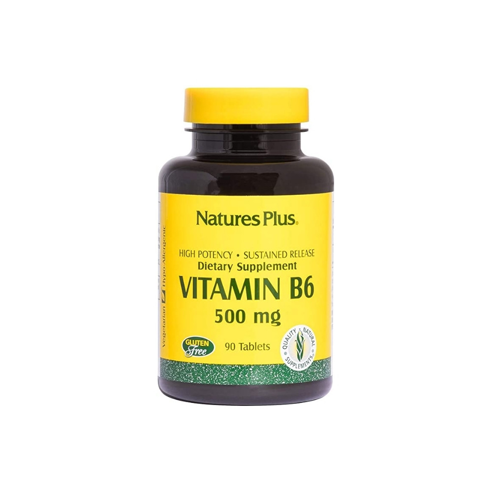 Natures Plus Vitamin B6 Sustained Release 500mg 