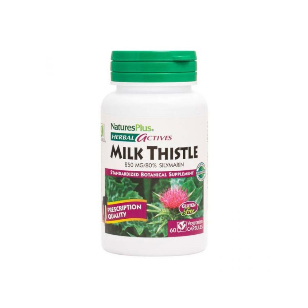 Natures Plus Herbal Actives Milk Thistle 250mg 