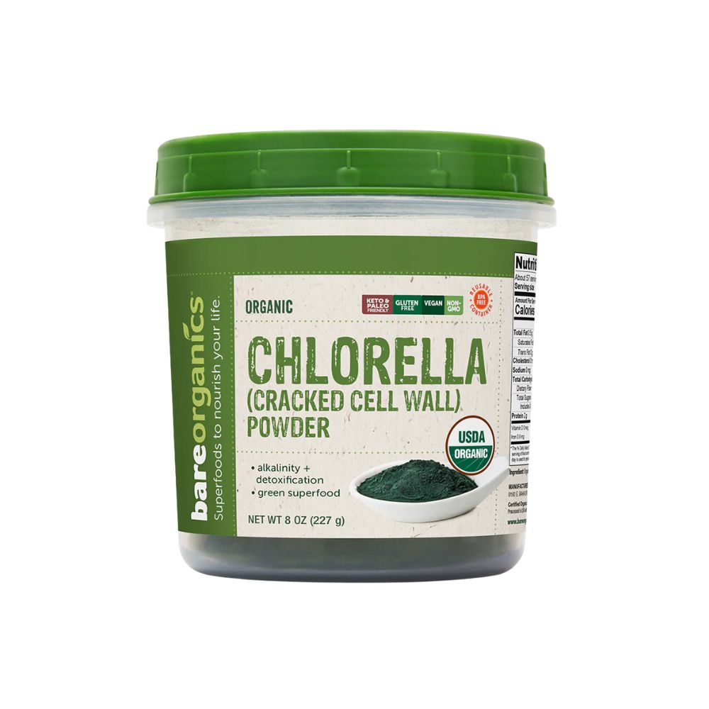 BareOrganics Organic Chlorella Powder 
