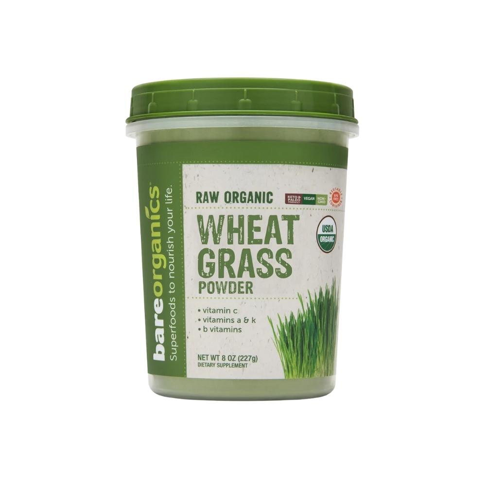 BareOrganics Organic Wheat Grass Powder 