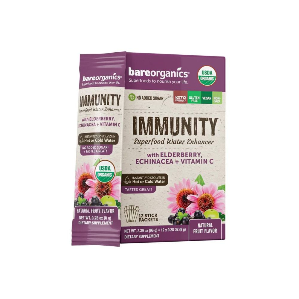 BareOrganics Immunity Superfood Water Enhancer 