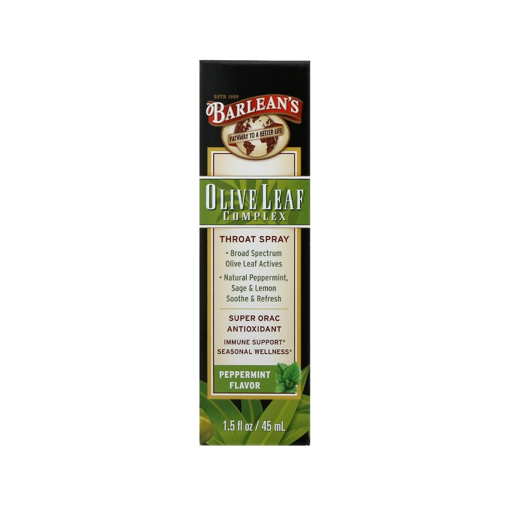 Barleans Olive Leaf Complex Throat Spray 