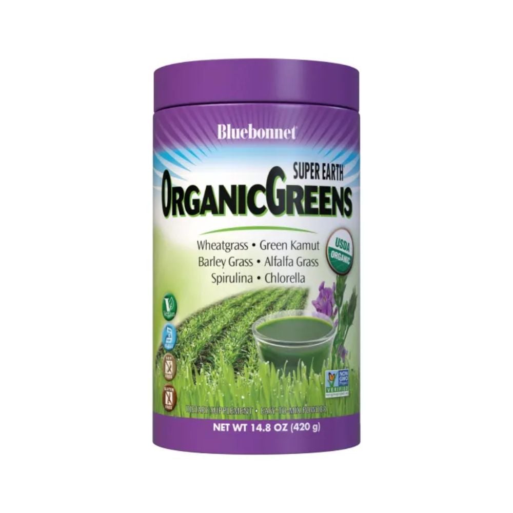 Bluebonnet Super Earth Organic Greens Powder 