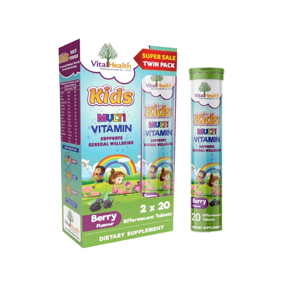 Vital Health Kids Multivitamin Berry Flavour Twin Pack 