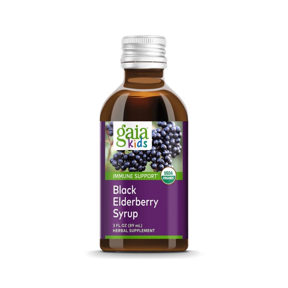 Gaia Herbs Kids Black Elderberry Syrup 