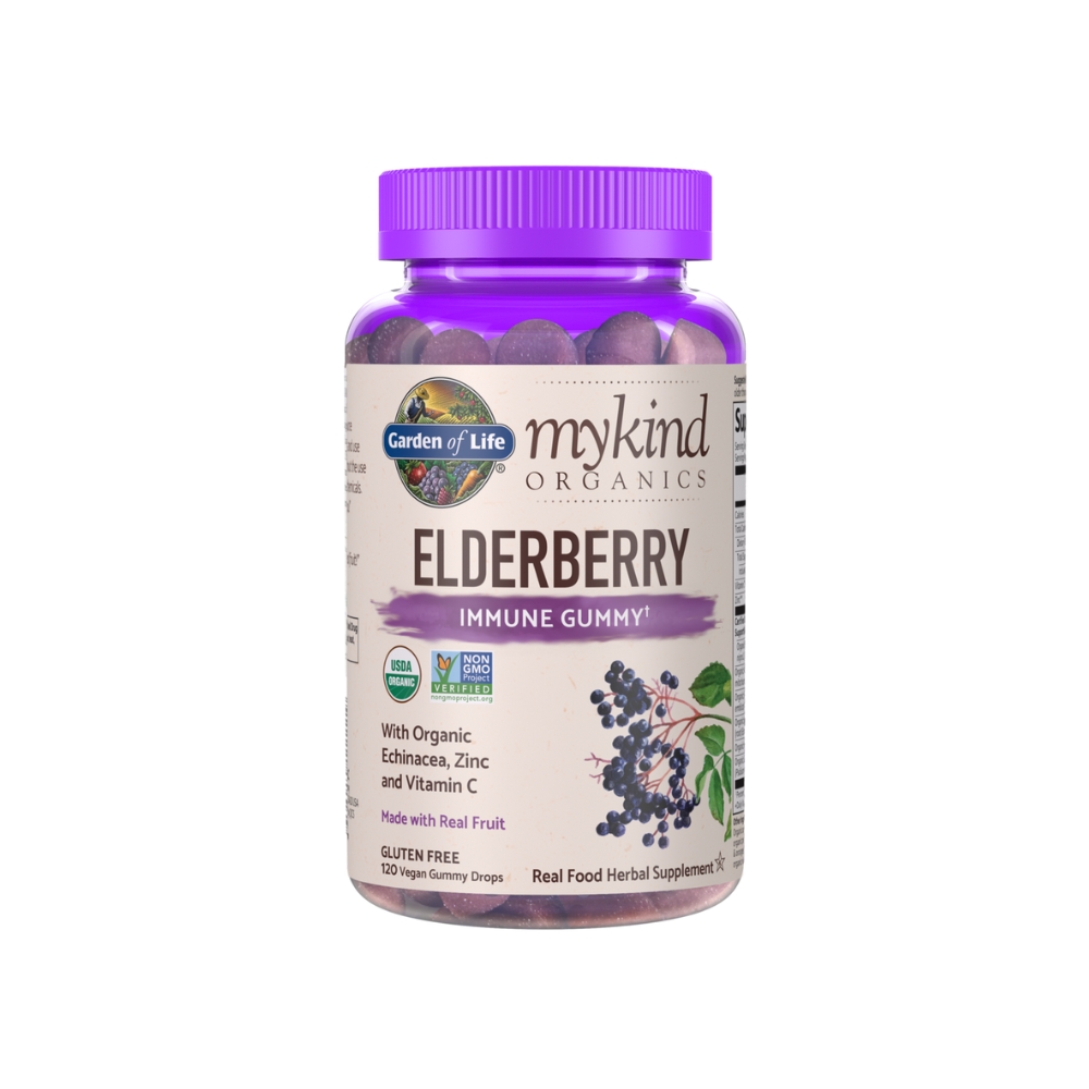 Garden of Life Mykind Organic Elderberry Immune Gummy - Unflavoured 