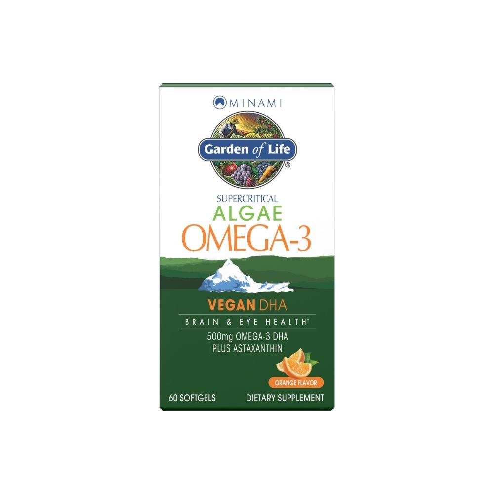 Garden of Life Minami Algae Omega3 Vegan DHA Brain & Eye Support 