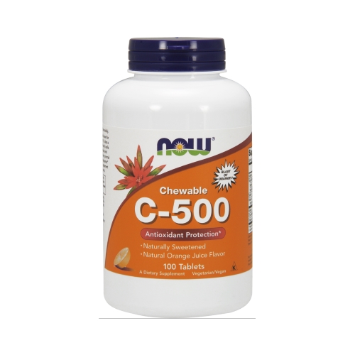Now Vitamin C-500 Orange Chewable  