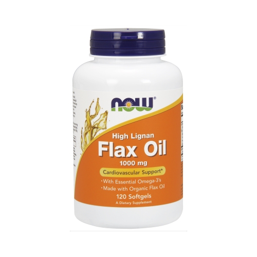 Now Flax Oil 1000 mg High Lignan Softgels 