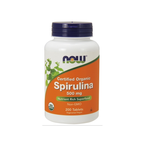 Now Spirulina 500 mg, Organic 