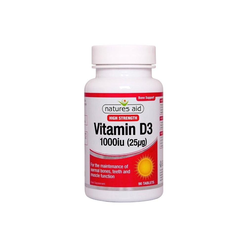 Natures Aid Vitamin D3 1000 IU 