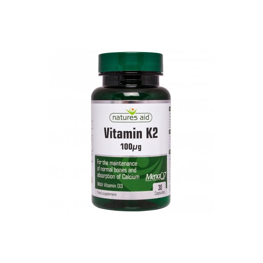 Natures Aid Vitamin K2 MenaQ7 with Vitamin D3 