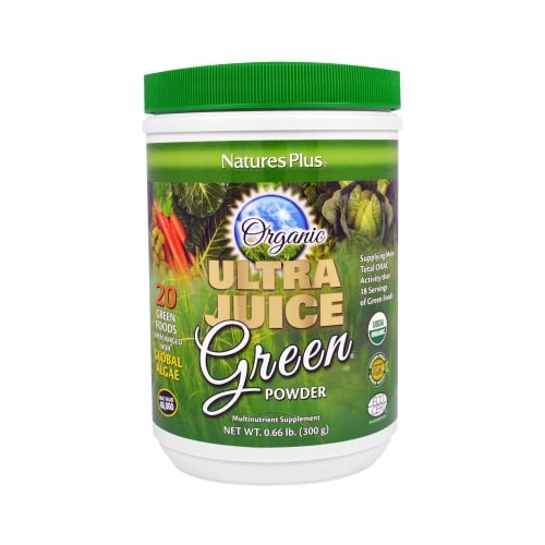 Natures Plus Organic Ultra Juice Green Powder 