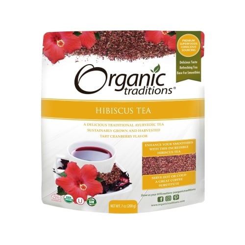 Organic Traditions Hibiscus Tea Cut 