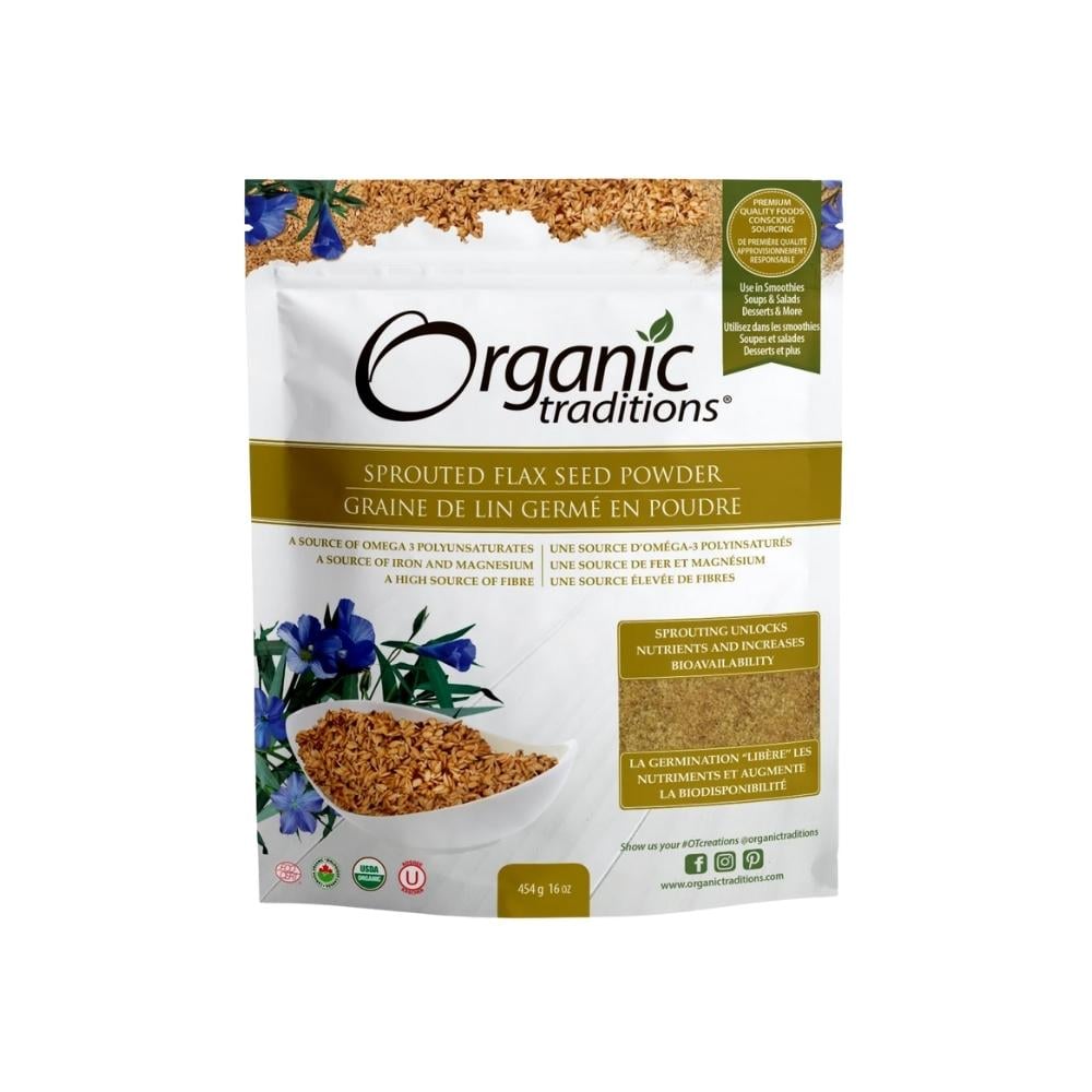 Organic Traditions  Golden Sprouted Flax 