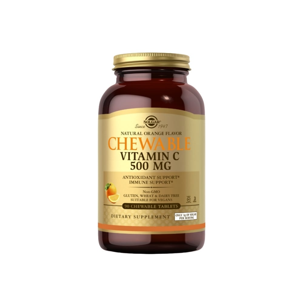 Solgar Vitamin C 500mg - Orange Flavor 