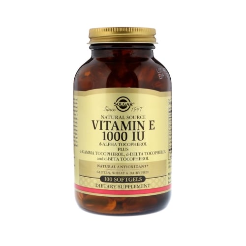 Solgar Vitamin E 1000 IU (d-Alpha Tocopherol & Mixed Tocopherols) 