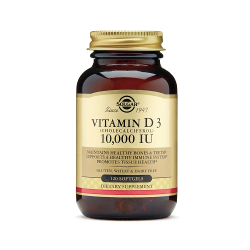 Solgar Vitamin D3 Cholecalciferol 250 mcg 10000 IU 