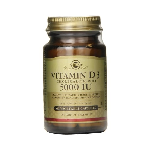 Solgar Vitamin D3 (Cholecalciferol) 125 mcg (5000 IU) 