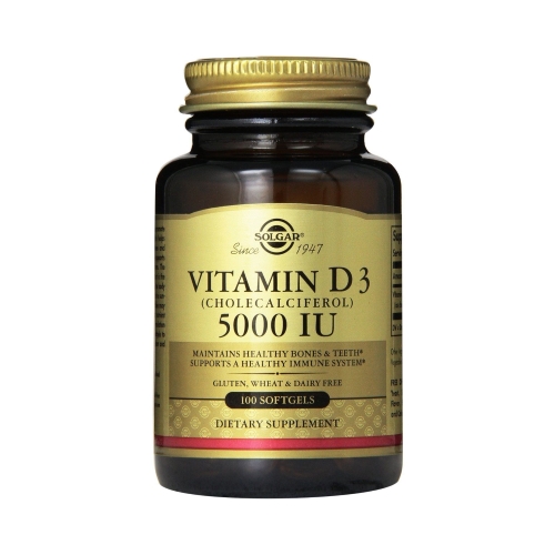 Solgar Vitamin D3 (Cholecalciferol) 5000 IU 